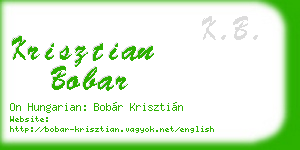 krisztian bobar business card
