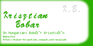 krisztian bobar business card